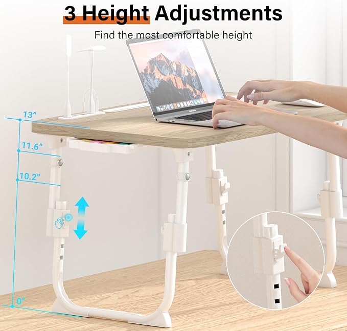 Lap Desk for Bed, Adjustable Laptop Desk - Image 2