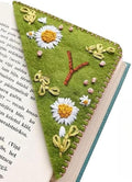 MOTEERLLU Personalized Hand Embroidered Corner Bookmark by MOTEERLLU