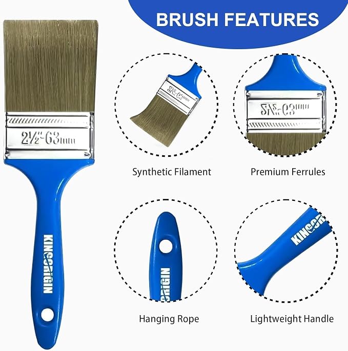 King Origin Versatile Paint Brush Set, 30 Pack, 5 Sizes Paint Brushes, Small - Image 3