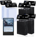 400 Pack Card Sleeves, 200 Matte Black Trading Card Sleeve and 200 Perfect Fit by Mlikero
