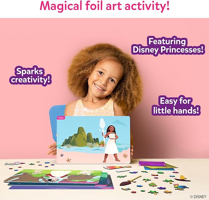 Skillmatics Foil Fun – Disney Princess, Mess-Free Art & Craft Kits - Image 2