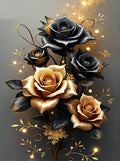 MYBISYMQQ Stamping Cross Stitch Kit Flowers, Counting Cross Stitch Kit by Unknown