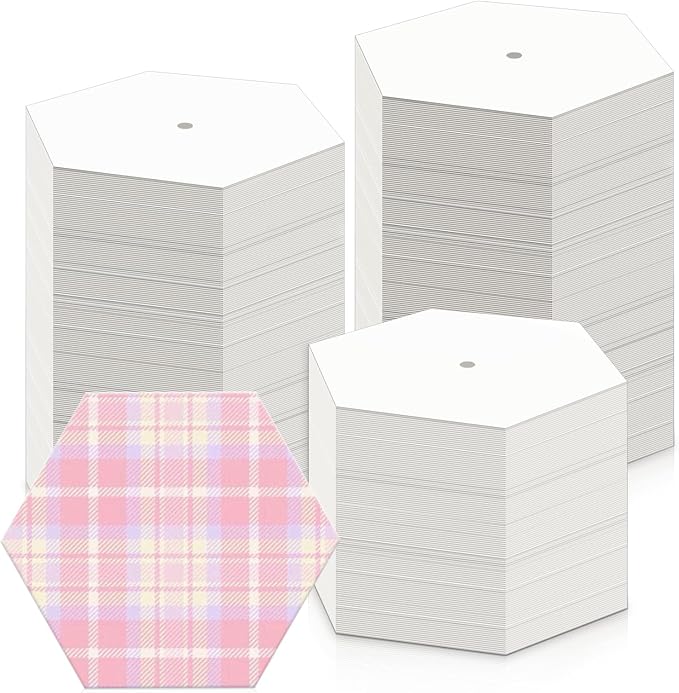 350 PCS Paper Piecing 1.5", Hexagon Quilting Templates by Neworkg