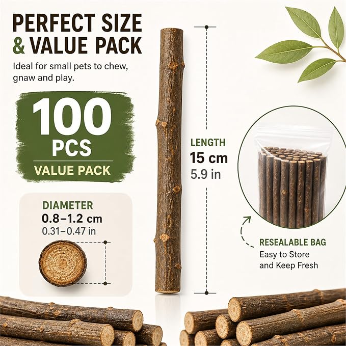 QTLCOHD 100Pcs 6 Inch Wood Sticks - Image 2