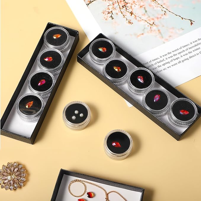 16 Pcs Gemstone Display Box, Twist-Lid Transparent Gem Display, Gem Holder - Image 7