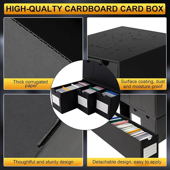 Trading Card Storage Box, Includes 24-600 CT Boxes & Card Dividers, + Trading - Image 5
