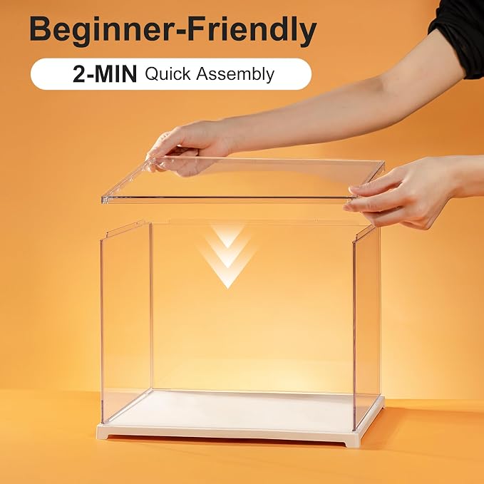 Rolife Dust Cover for DIY Miniature House, 8.8 x 7.6 x 6.1 Inches Clear Acrylic - Image 7