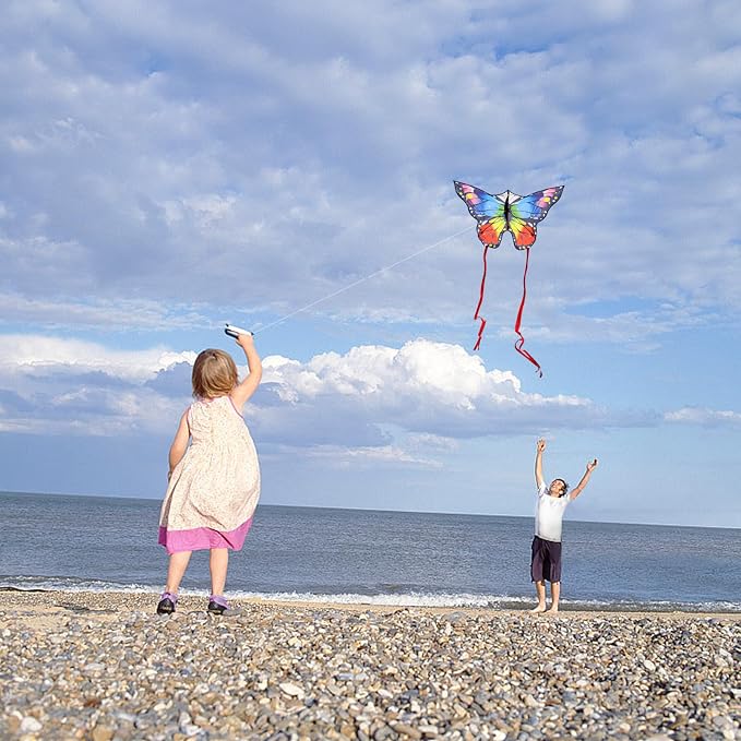 Butterfly Kites for Kids and Adults, 300ft String Handle Included - Image 4