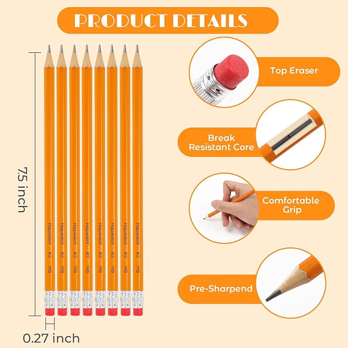Hapikalor 360 Count Sharpened #2 Pencils - Image 2