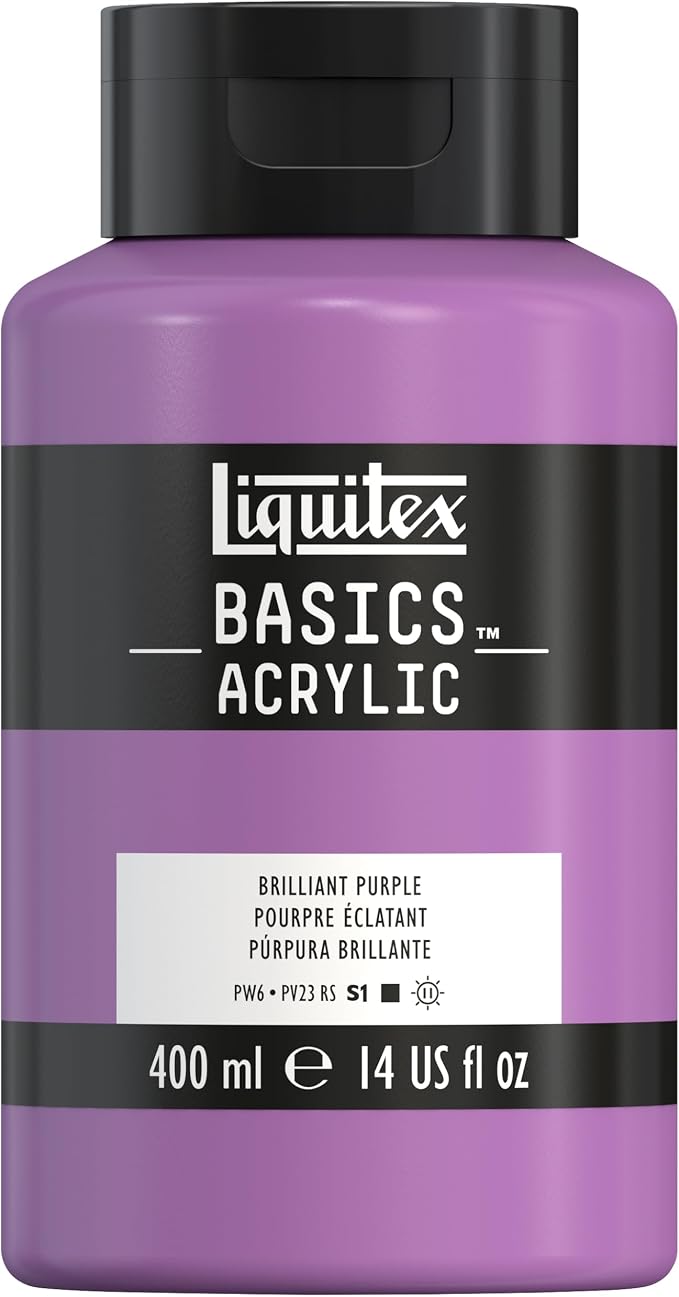 Liquitex BASICS Acrylic Paint, 400ml Bottle, Brilliant Purple by Liquitex