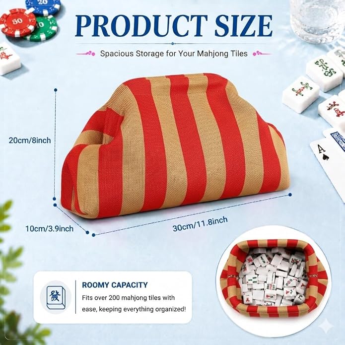 Mahjong Tile Bag Woven Clutch Purses - Image 5
