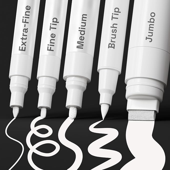 ARTISTRO 5 White Paint Pen for Rock, Painting by ARTISTRO
