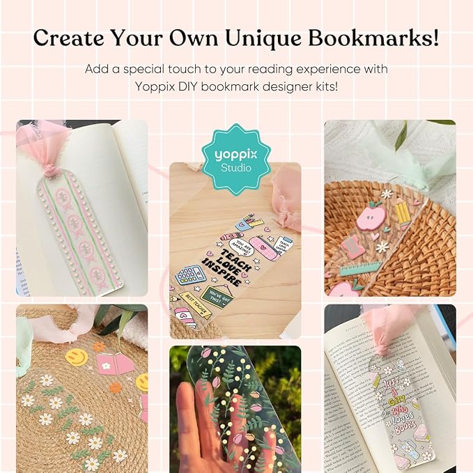 YOPPIX 6x2” Acrylic Bookmark Blanks- 20 Set Bookmark Making Kit - Image 6