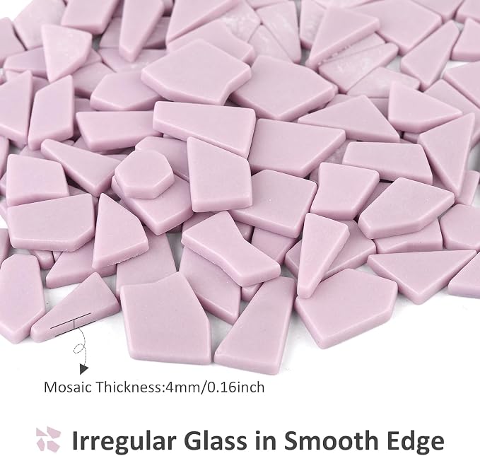Youway Style Pink Glass Mosaic Tiles - Image 4