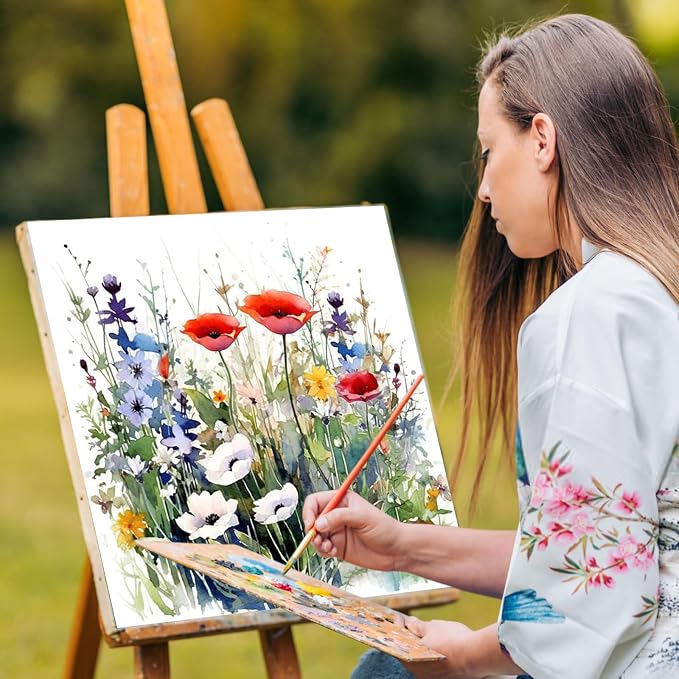 Yezavesu Flower Framed Paint by Numbers Kit - Image 6