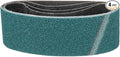 3 x 21 Inch Sanding Belt, 4 Pcs 36 Grit Zirconia Knife Sharpener Belts Work Sharpening for Belt Sander Knife Carving Tool Metal Working