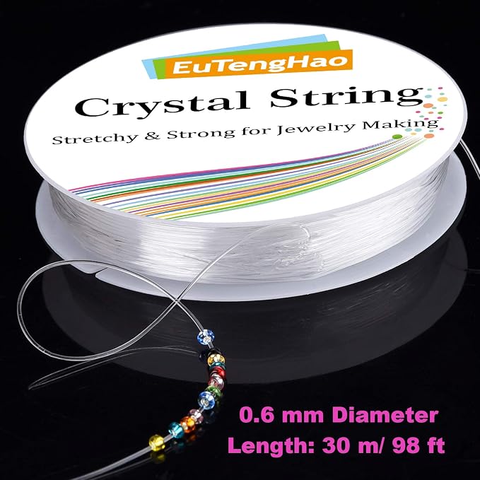 EuTengHao 9600pcs Tube Beads Kit Glass Bugle Seed Beads Small Craft Beads - Image 7