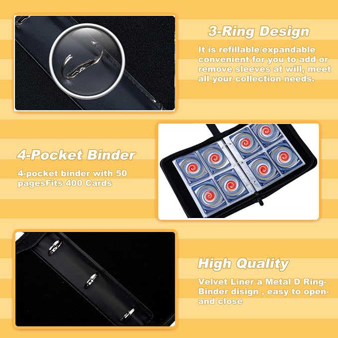 Jravkfi Card Binder 4 Pocket - Image 5