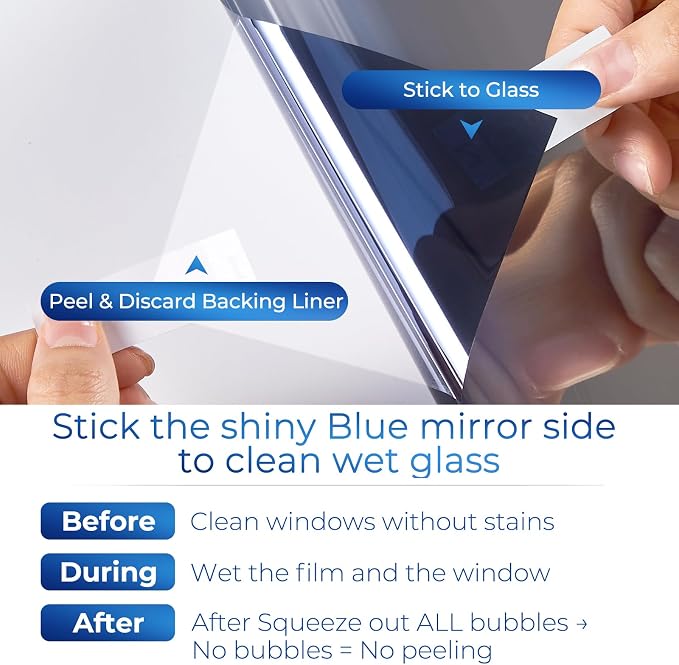 Coavas Window Privacy Film Daytime See Out Not in, 86% UV Blocking Heat Control - Image 7