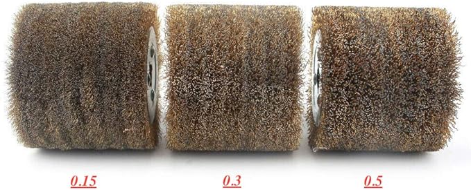SIGNI Copper Plated Steel Wire Drawing Polishing Burnishing Wheel for surface finishing of Stainless Steel, Aluminum, Metal and Wood (Copper coated steel wire 0.5mm)