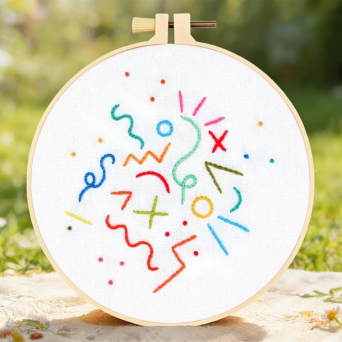 Beginners Embroidery Stitch Practice Kits, Easy Hand Embroidery Starters Kit - Image 7