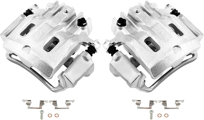 SCITOO Rear Brake Calipers With Bracket 18-B4752 18-B4753 Compatible For Ford For Excursion/F-250, For Ford For F-250 Super Duty 99-04 For Ford For F-350 99-04 For Ford For F-350 Super Duty 99-04