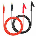 2Pcs 4mm Banana Plug to Alligator Clip Test Lead Wire Cable Set 3.28ft Banana Plug to Crocodile Alligator Clip Test Probe for Automotive multimeters, Testers (X-Y 16A 2S).