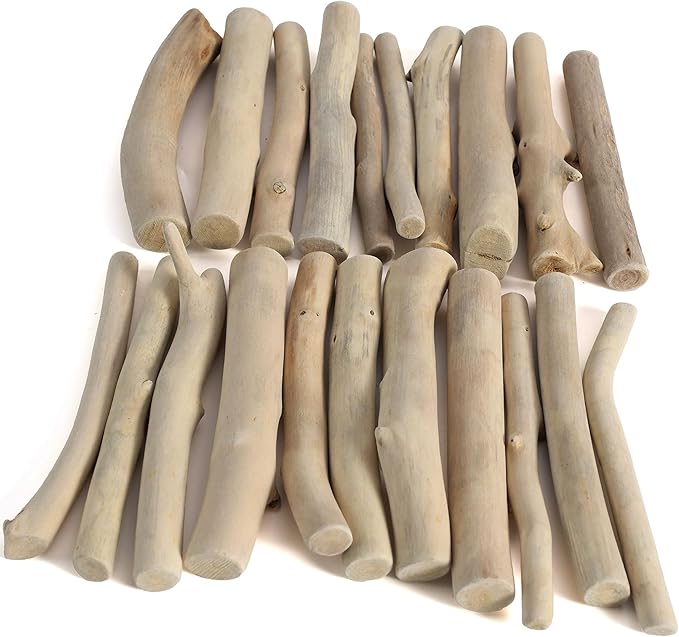 Driftwood for Crafts, 4.7 Inch Long 0.4-0.8 Inch in Diameter Driftwood Sticks - Image 2