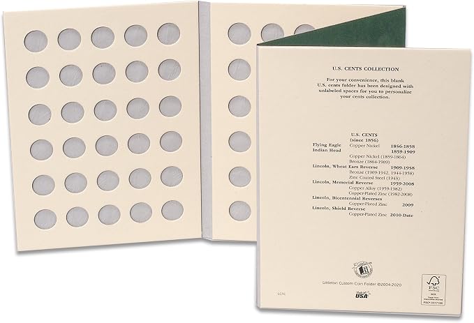 Littleton Coin Company Blank Cent Folder Coin Storage - Image 4