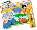 Melissa & Doug Safari Wooden Chunky Puzzle, Educational Screen Free Activity by Unknown