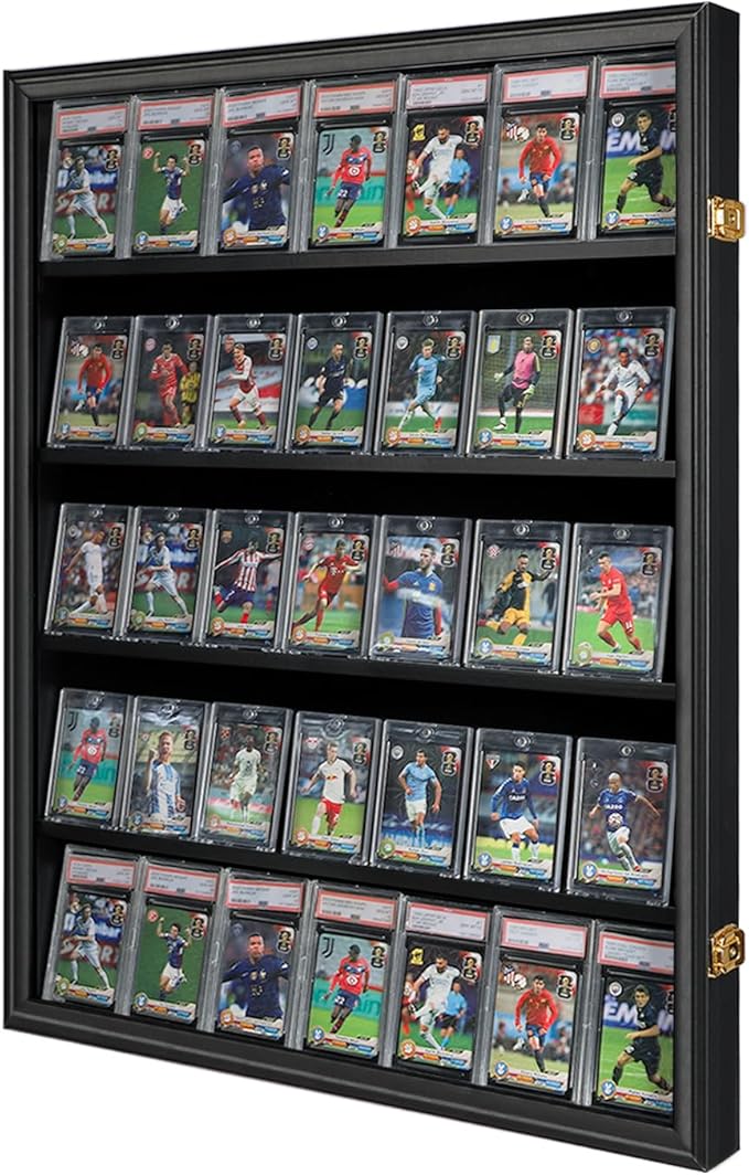 35 Graded Sports Card Display Case by Temgee