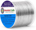 Mandala Crafts 12 Gauge Silver Tone Anodized Aluminum Craft Wire, 60 FT | by MandalaCrafts