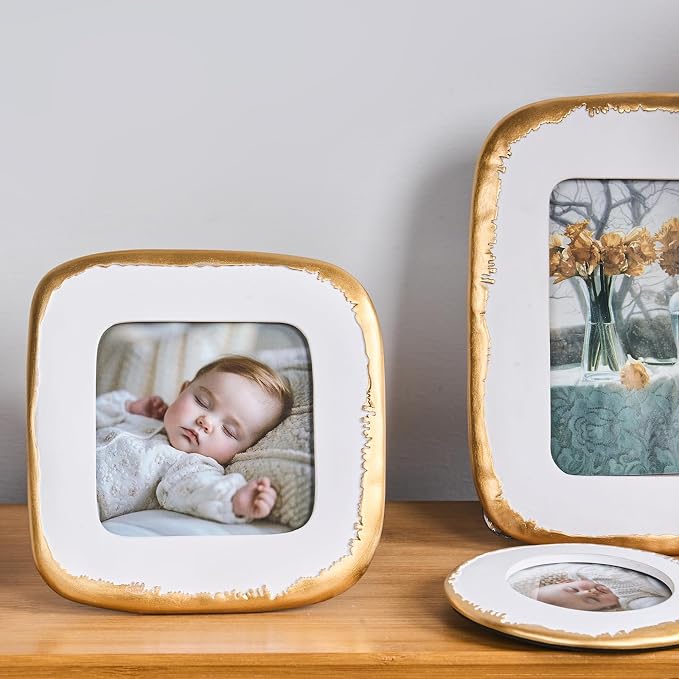 4x4 Picture Frame, Ornate Photo Frame, Hand-Crafted Resin Table Frame, Hanging - Image 6