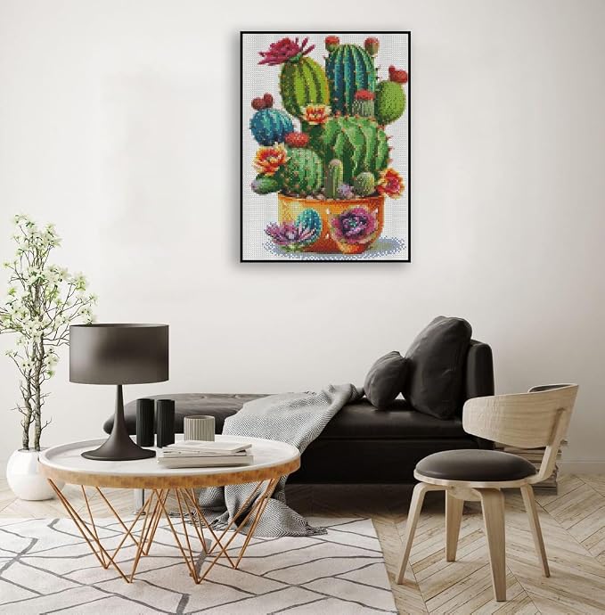 Succulent Stamped Cross Stitch Kits - Image 3