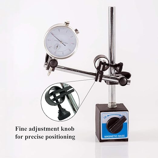 TR TOOLROCK Professional 0-10mm Dial Indicator Gauge with Magnetic Base & Point Precision Inspection Set Tester Gage Gauge 0.01mm