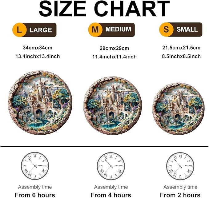 3D Castle Puzzles 200 Pieces Puzzles Gifts - Image 5