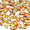 1000Pcs Crystal AB Horse Eye Rhinestones Glitter Gems Flatback Acrylic by UYTRDVG