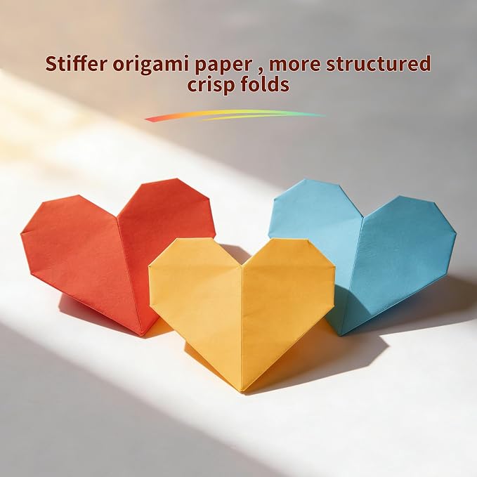BUBU Origami Paper 500 Sheets 6x6 Inch Square with20 Vivid Colors - Image 5