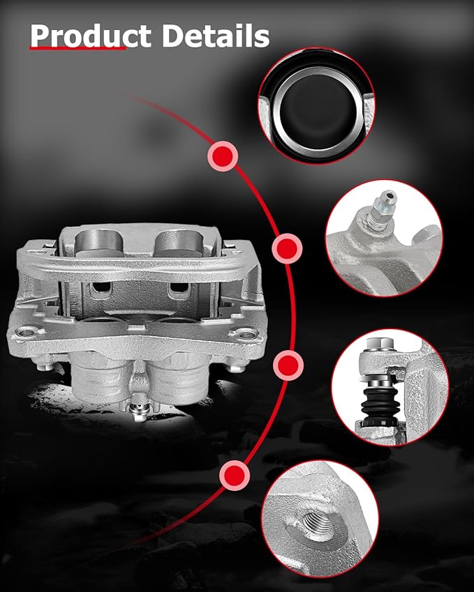 cciyu Front Right Brake Caliper Assembly w/Bracket 19B2682B For Saab For 9-2X,For Subaru For Baja/For Forester/For Impreza/For Legacy/For Outback/For XV Crosstrek