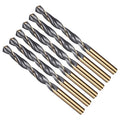 Drill Bit, 8.5mm Cutting Diameter, 4341 HSS Gold and Black 118° Cutting Angle Number Jobber Bits - (Applications: for Drilling Soft Metal Plastic Wood), 6-Pieces