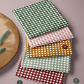 Gingham Cotton Fabric Bundle, 5 Coordinating Checkered Fabric Panels, 23.6 x by FabricsTown