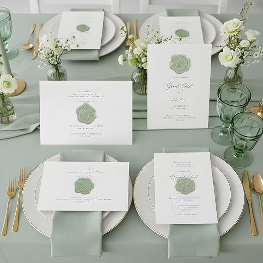 60Pcs Wax Seal Stickers, Wedding Invitation Envelope Seal Stickers Adhesive - Image 4