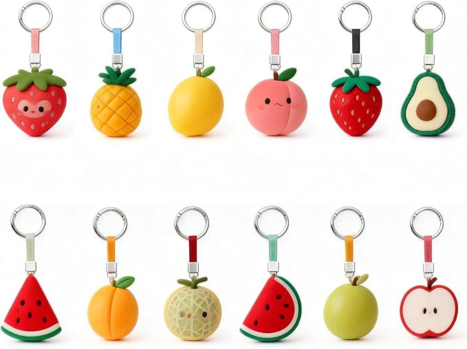 Round Carabiner Clip Bulk 48pcs 1 Inch Colorful Circle Carabiner Key Ring Clips - Image 6