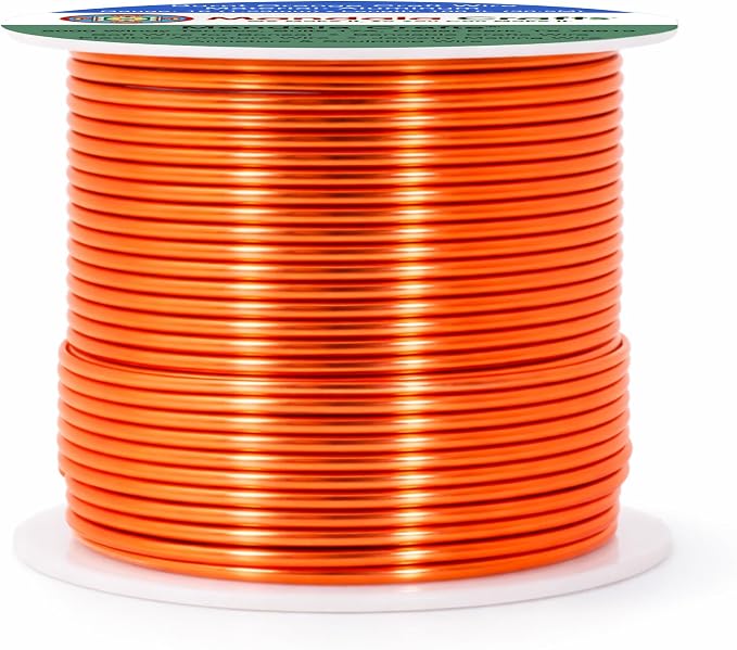 Mandala Crafts 16 Gauge Burnt Orange Anodized Aluminum Craft Wire, 100 FT | - Image 2