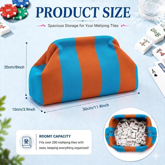 Mahjong Tile Bag Woven Clutch Purses - Image 4