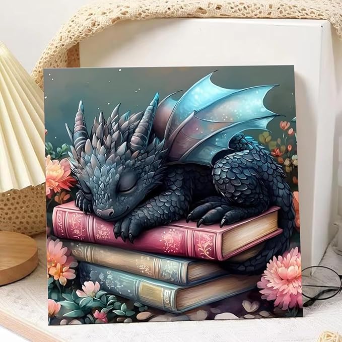 hkejoi Dragon Paint by Numbers Kit - Image 2