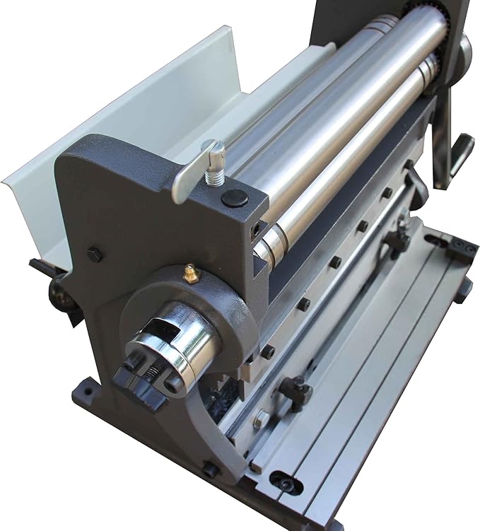 KAKA INDUSTRIAL Rolling Machine,12-inch, 3-In-1 Combination Shear Brake Roll Machine,20-Gauge Shear, 90° Press Brake|Shears and Slip Roll Machine for Shear Bending Rolling 3-IN-1/12