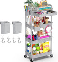 Goovilla 4 Tier Rolling Utility Cart Organizer by Goovilla