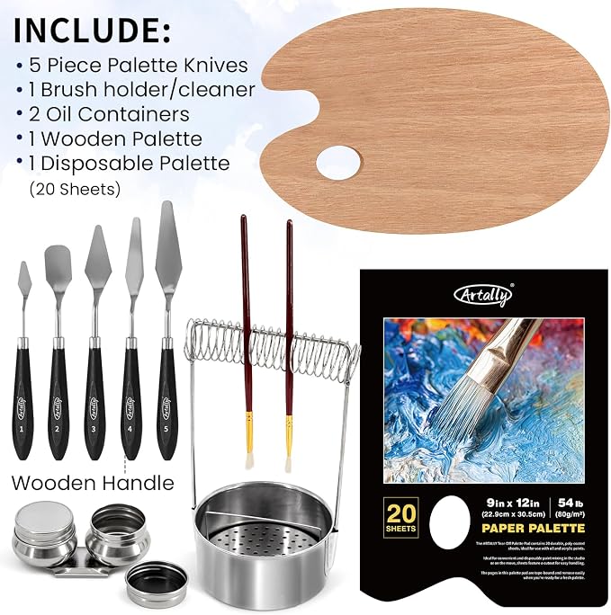 82Pcs Professional Oil Painting Set - Image 7