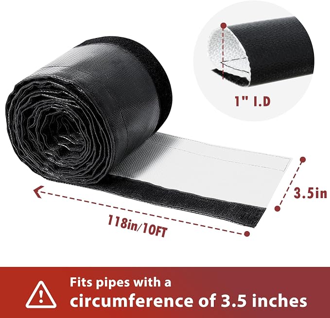 Wire Heat Shield Wrap for Car Hose Lines, - Image 2